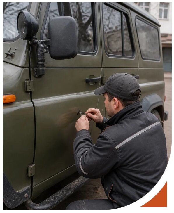Профессиональное вскрытие автомобиля УАЗ без повреждений в Канске